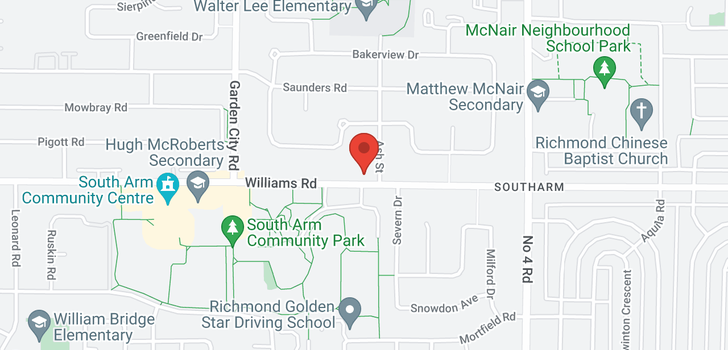 map of 9511-9531 WILLIAMS ROAD